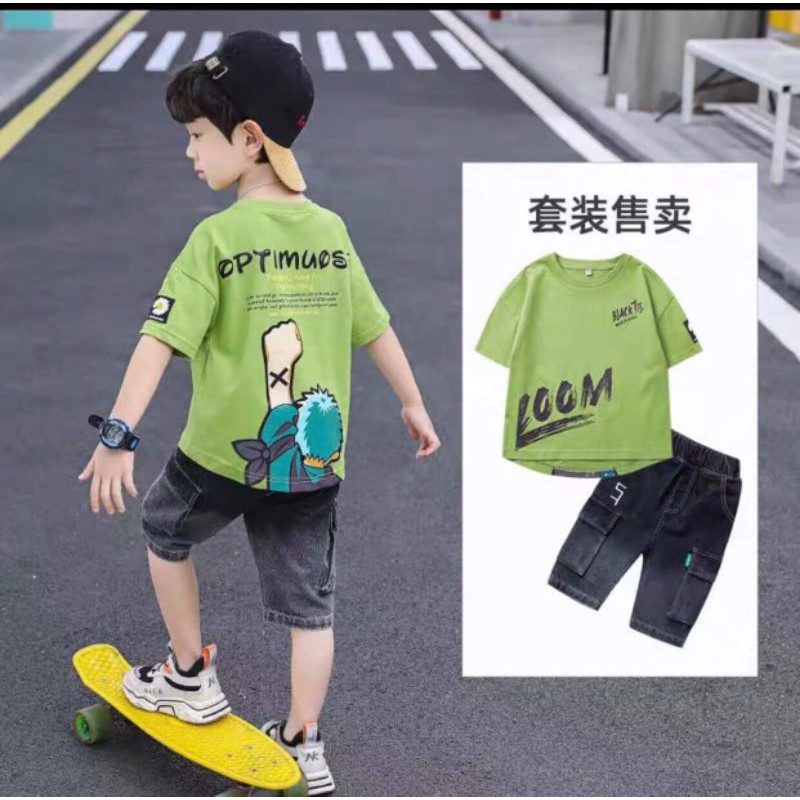 combo bộ áo phông quần jean