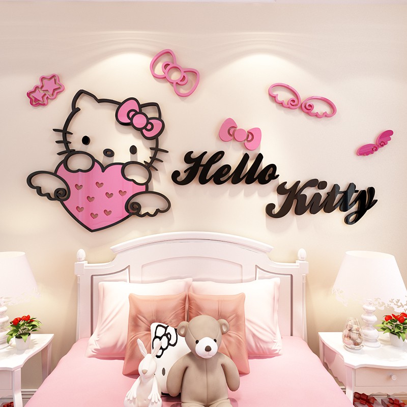 🌻 DÁN TƯỜNG 3D KITTY NEW 🎀 KITTY HOUSE