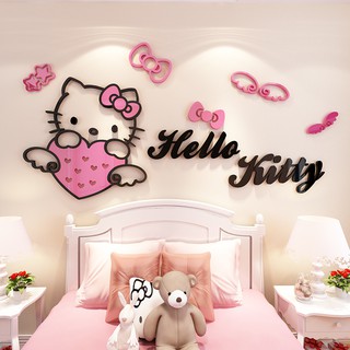 🌻 dán tường 3d kitty new 🎀 kitty house
