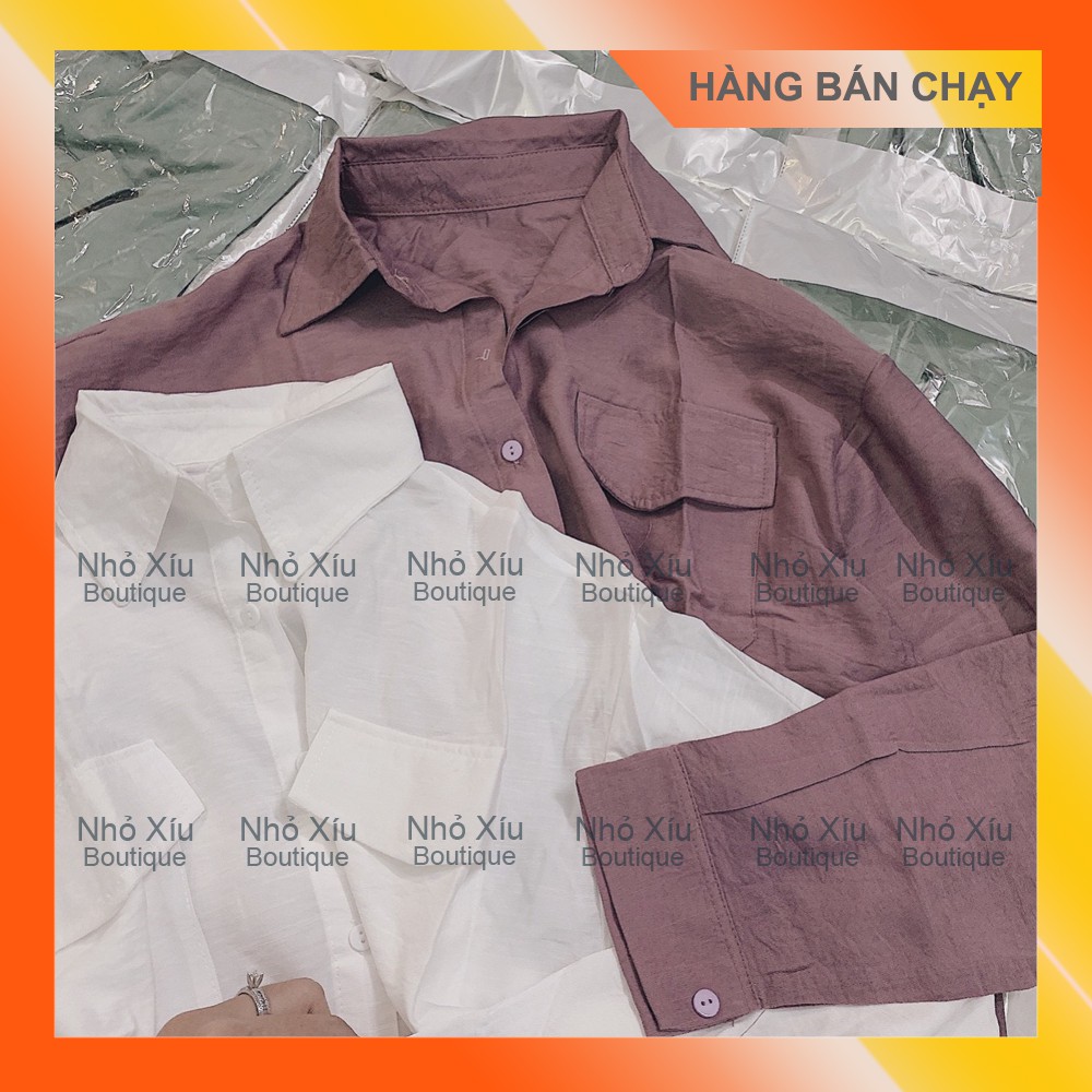 Áo Sơ Mi Nữ Trắng Form Rộng Vải Đũi Lạnh [HÀNG BÁN CHẠY] | BigBuy360 - bigbuy360.vn