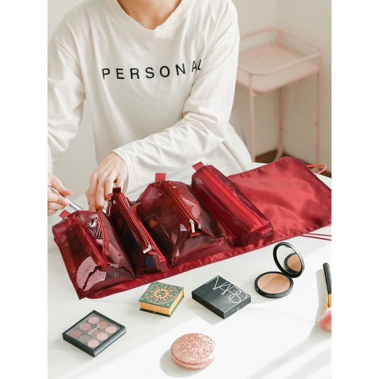 Set 4 Túi Lưới Đựng Mỹ Phẩm Đa Năng Tiện Dụng