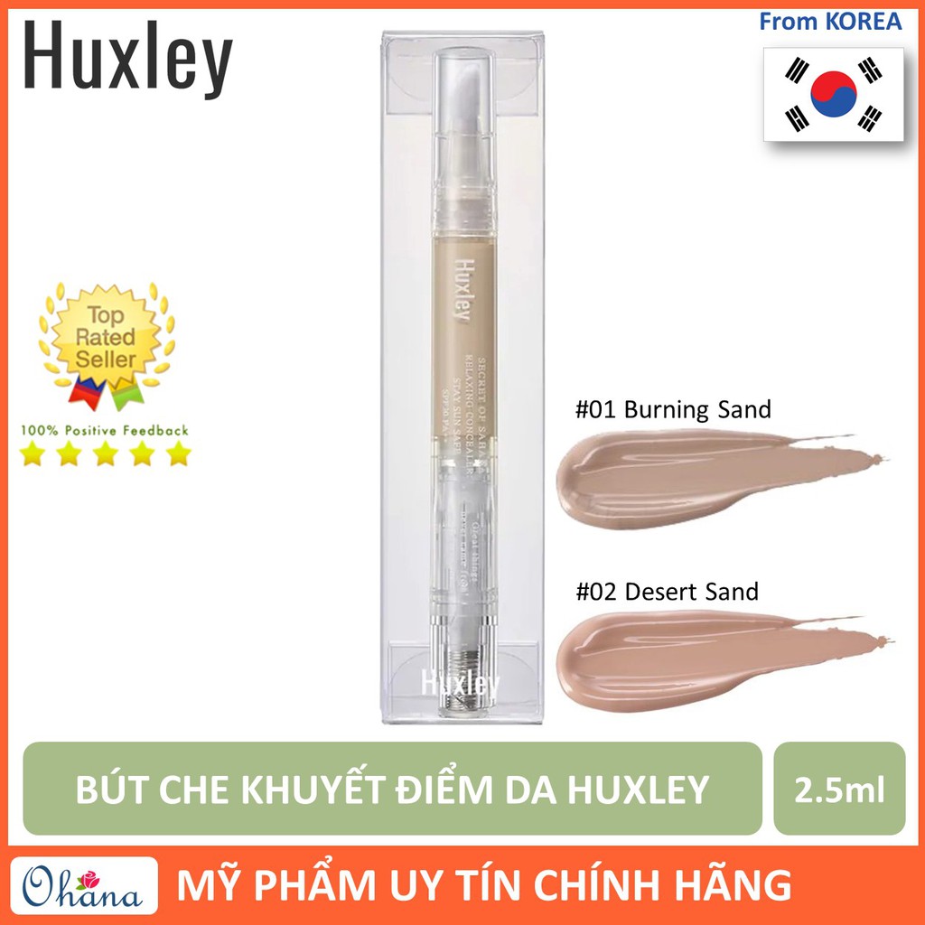 Bút Che Khuyết Điểm Huxley Relaxing Concealer Stay Sun Safe SPF30 Pa++ 2.5ml | BigBuy360 - bigbuy360.vn