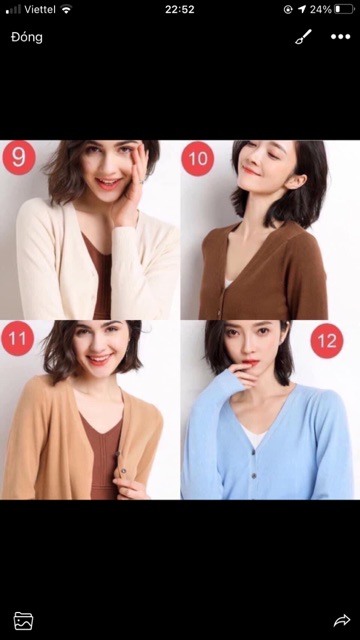 Áo len Cadigan Basic