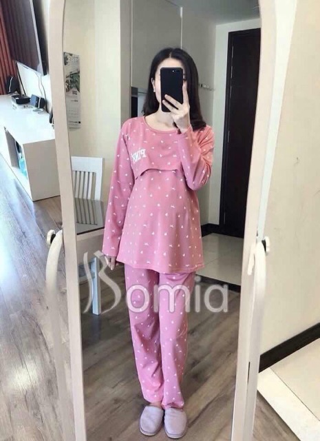Bộ đồ sau sinh co dãn chất đẹp! FreeSize đến 70kg