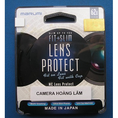 Kính Lọc Marumi Fit &amp; Slim Lens Protect 62mm