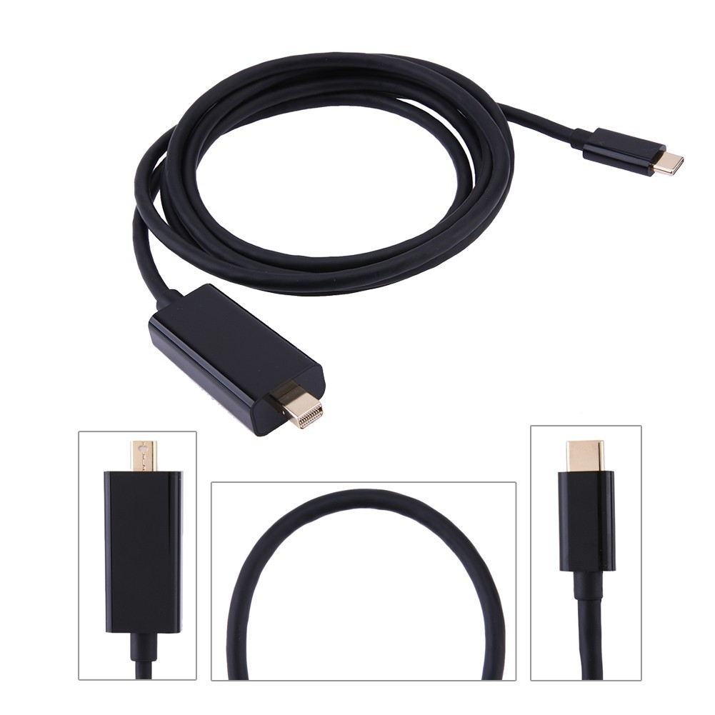 [COD Ready Stock]USB3.1 TypeC to Mini DisplayPort Cable USB-C Adapter
