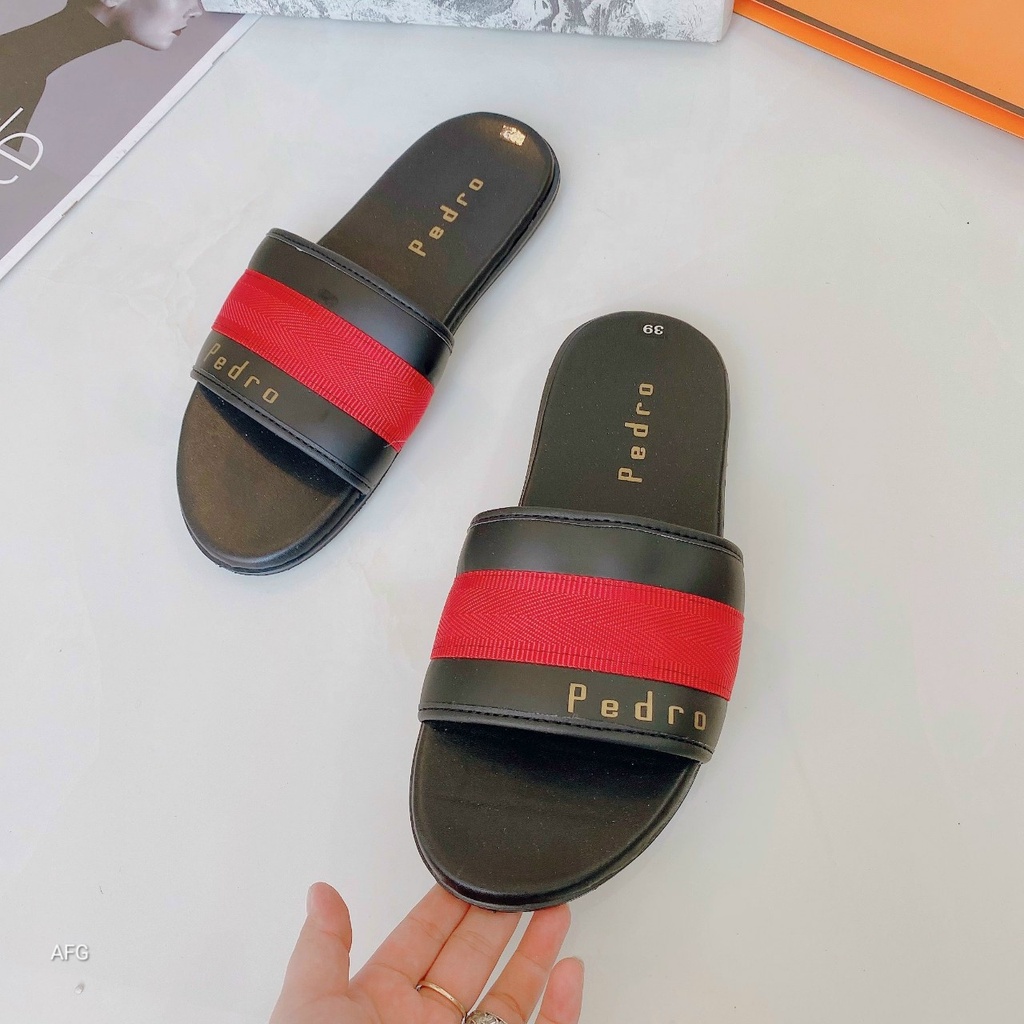 Dép nam nữ quai ngang pedro 2 loại đen và trắng cao cấp hàng mới