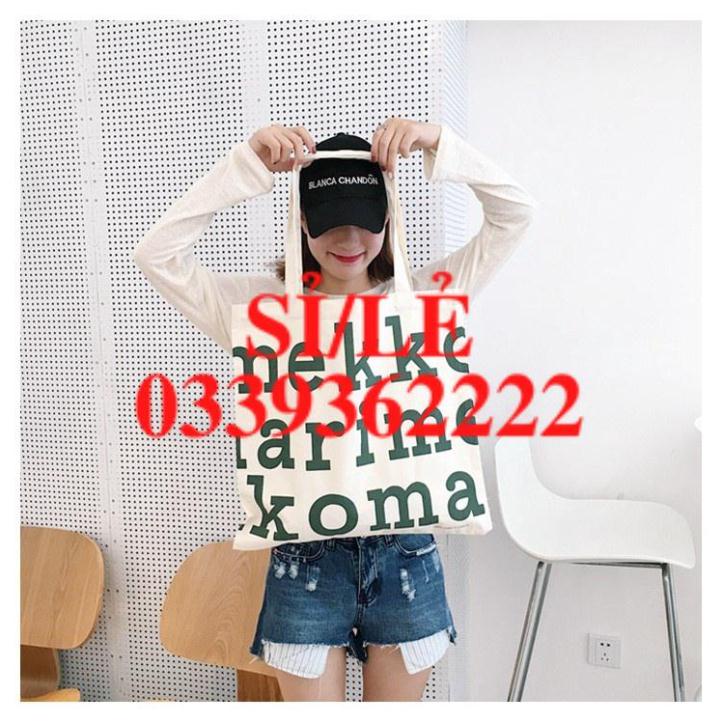 Spring INS New Style Creative Mekko Printed Shoulder Bag Canvas Backpack College Style Fashion Canvas Bag MM