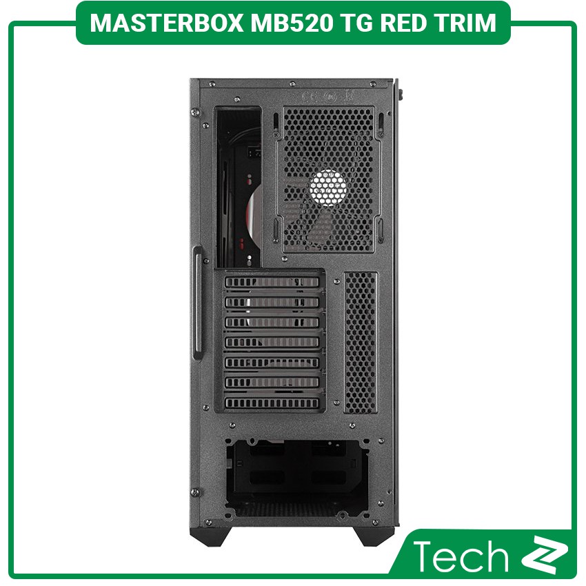 Vỏ Case Cooler Master MasterBox MB520 TG Red Trim (Mid Tower/Màu Đen)