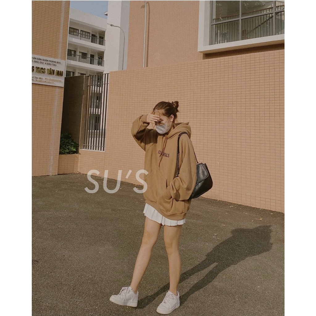 Áo nỉ hoodie (3 màu) cực xinh, có chữ trước ngực, form rộng, phong cách Hàn Quốc  mã 1101