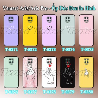 Ốp lưng Vsmart Aris/ Aris Pro dẻo đen in hình Tim cute