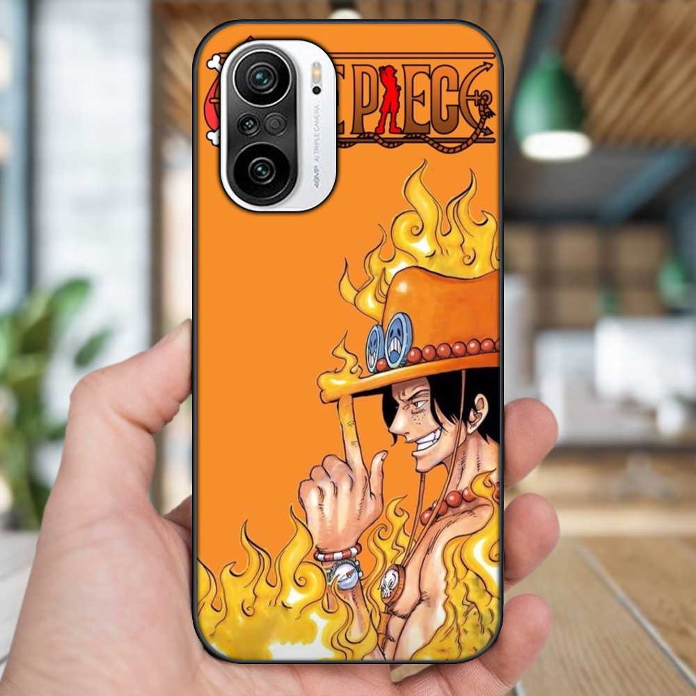 Ốp lưng Xiaomi K40 viền đen in hình Ace One Piece