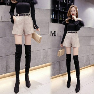 Quần Short Dạ Kèm Đai