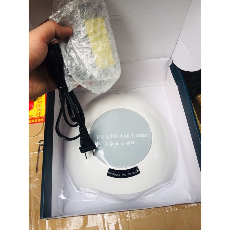 máy hơ gel tích điện uv+led 48w