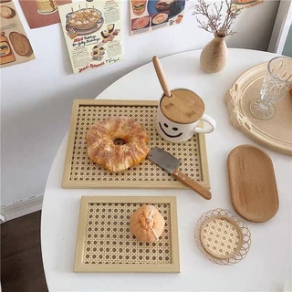 Khay đựng đồ dùng bằng gỗ phong cách bắc âu retro