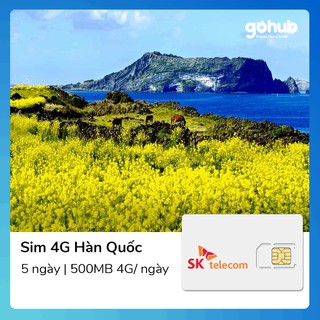 SIM du lịch Hàn Quốc 5 ngày 500MB
