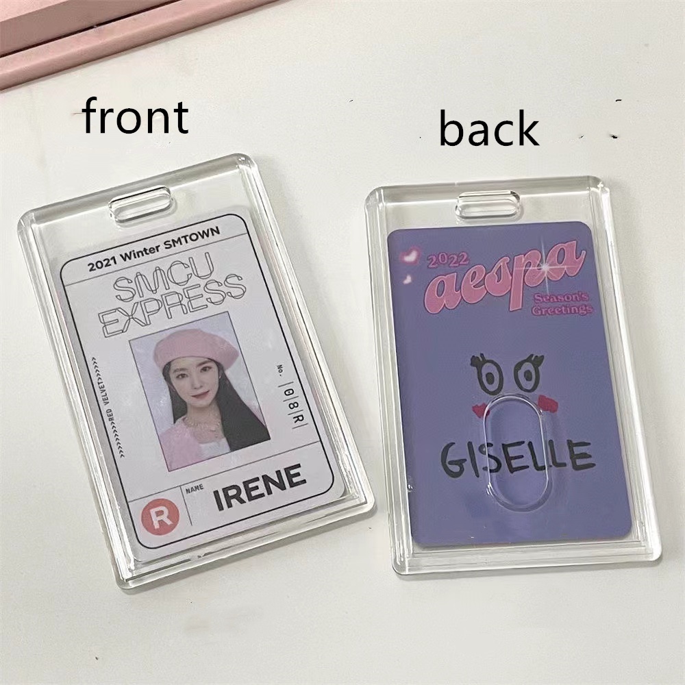 Móc Khóa Đựng Ảnh 3 Inches Pc Kpop Merch HSU Bằng Acrylic Trong Suốt HSU