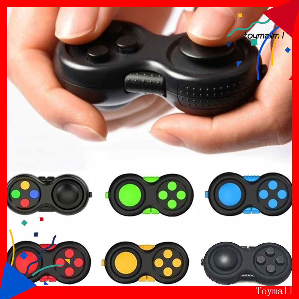 toymall Fidget Pad Portable Stress-relieving 4 Buttons Game Joystick Stress Reliever for Teens