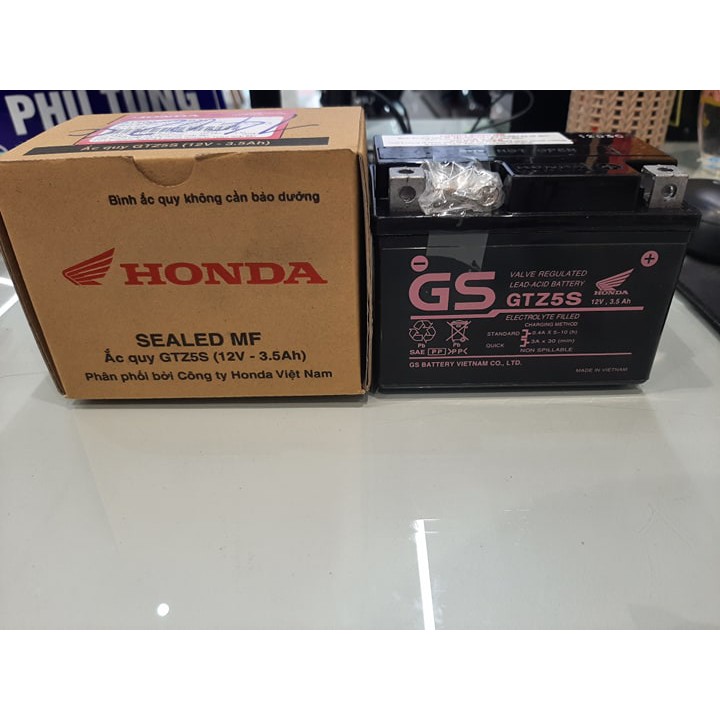 Bình Ắcquy GTZ5S 12V - 3,5Ah HONDA chính hiệu