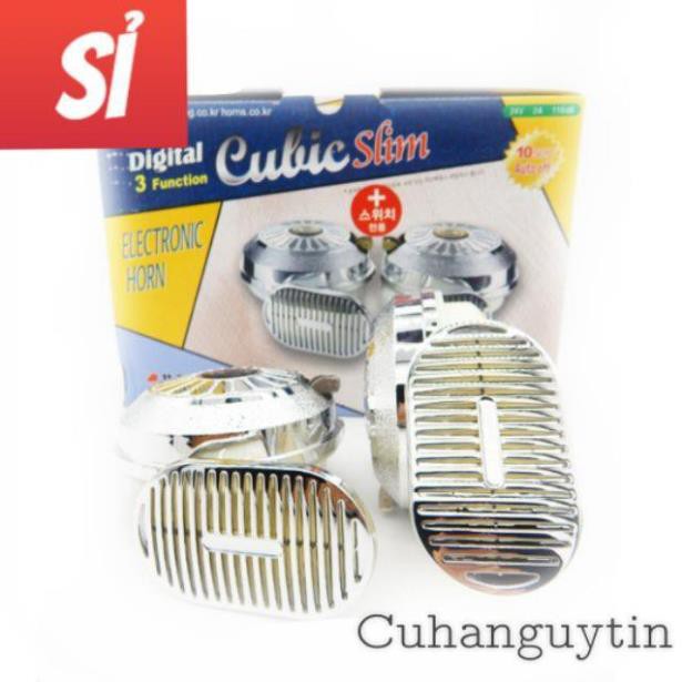 Còi ngân hàn quốc 3 tiếng CULIC SLIM 12V/24V BẢO HÀNH 3 THÁNG