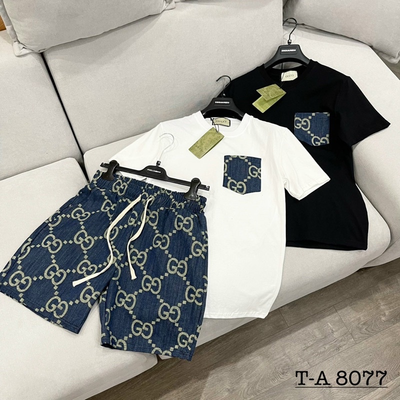Bộ Nam Chữ Thêu Chất Cotton Cao Cấp - Set Bộ Nam Thêu Chữ Cao Cấp