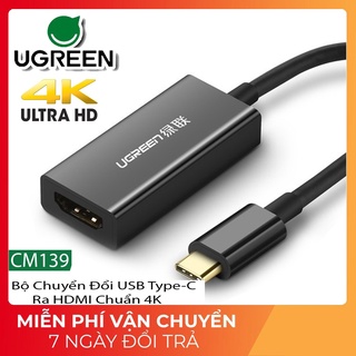 Cáp chuyển đổi usb type-c ra hdmi chuẩn 4k chính hãng ugreen cm139