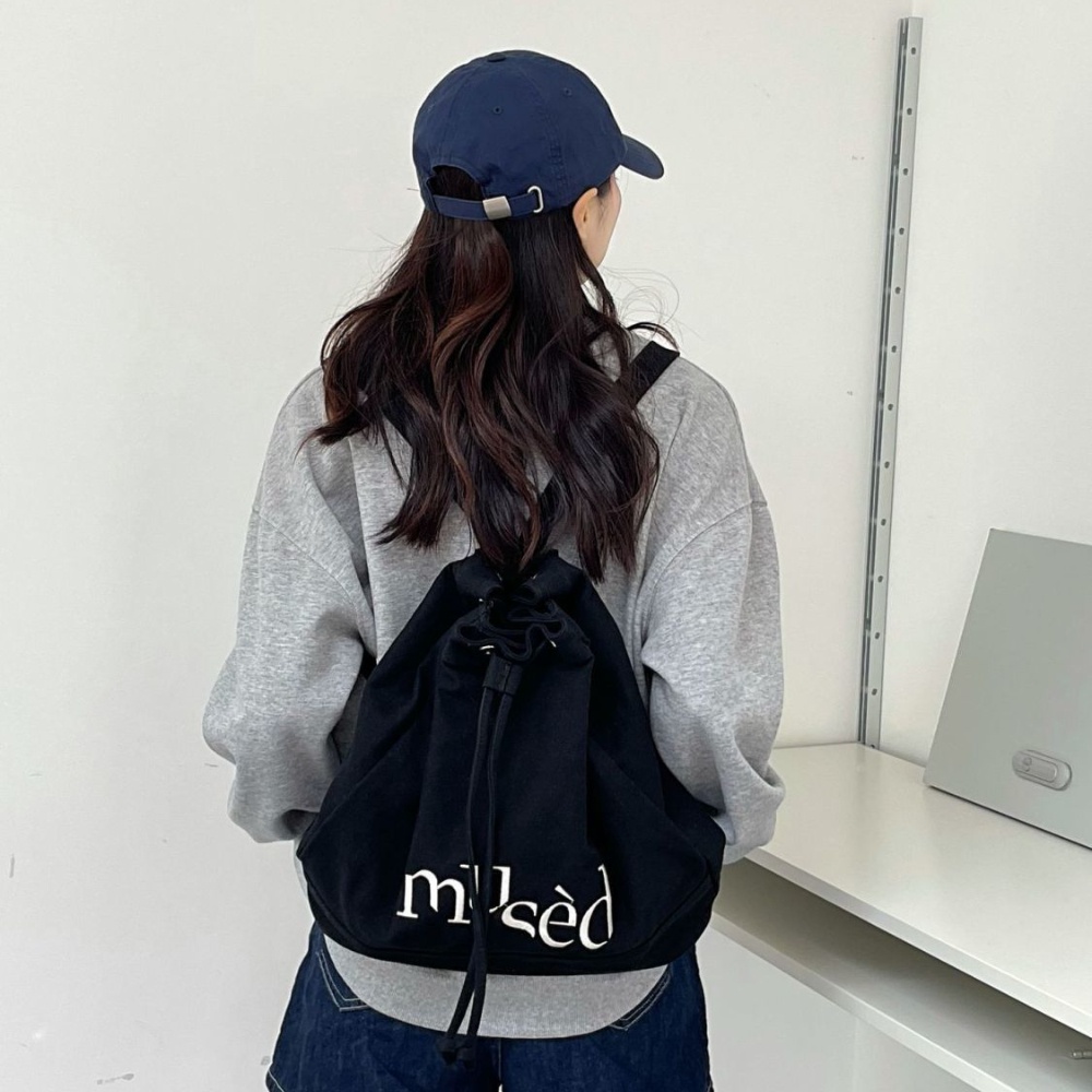Ba Lô Vải Thêu Chữ Thời Trang Hàn Quốc