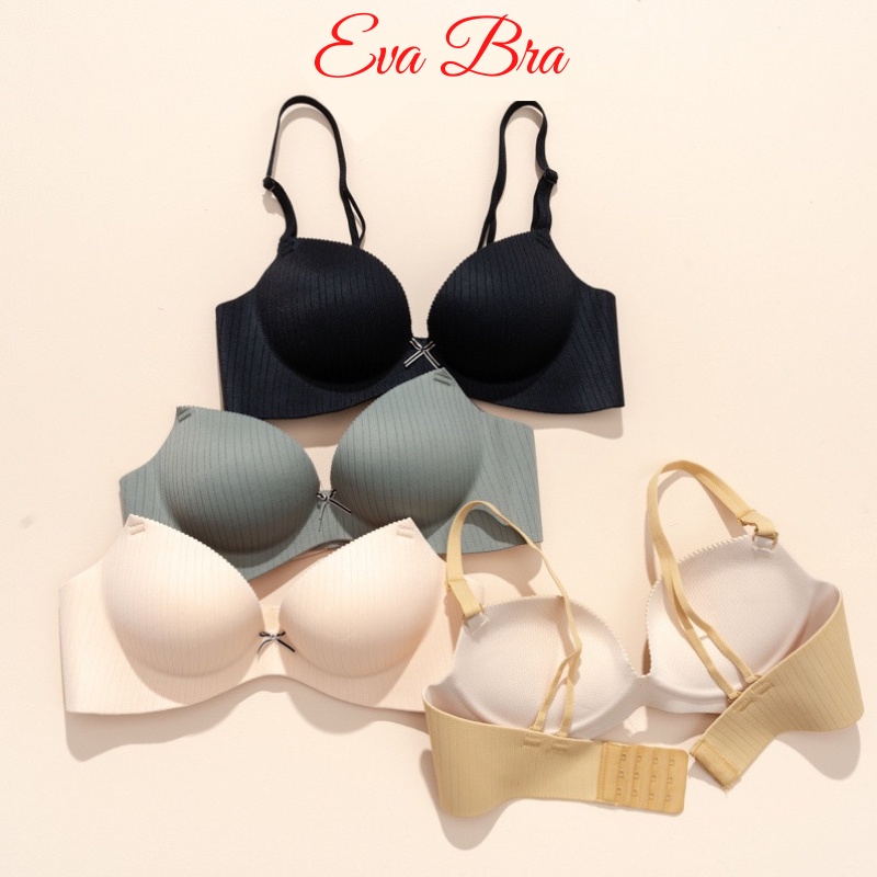 Áo Lót Đúc Su Eva Bra Kẻ Đệm Vừa Không VIền Chống Xệ - P390