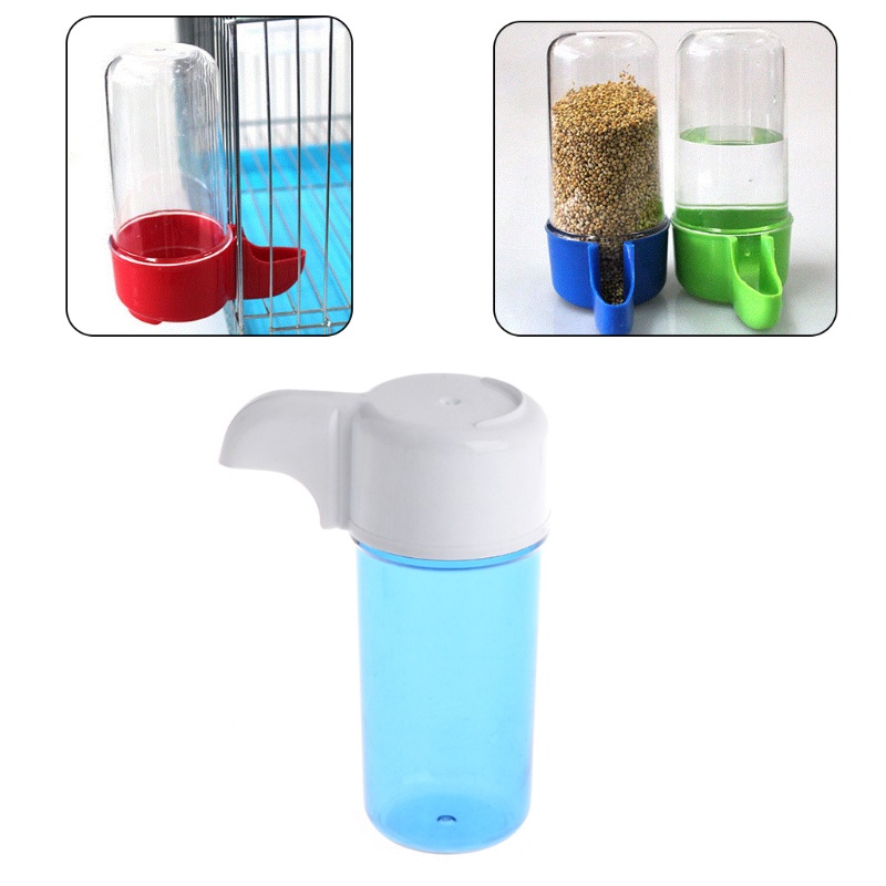 Hộp Đựng Thức Ăn / Nước Uống Tự Động Làm Từ Nhựa Sử Dụng Tiện Lợi Cho Chim Vẹt