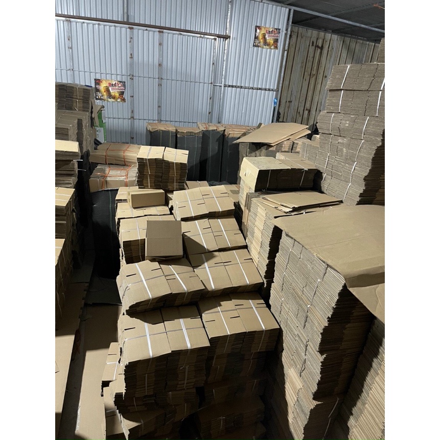 Hộp giấy carton đóng hàng hóa size 32x22x12 hộp đóng hàng, ship cod