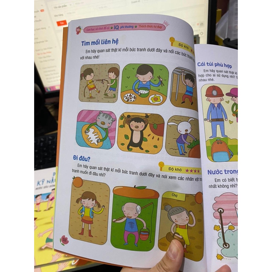 Sách -  Con học và chơi để có IQ thiên tài : Thách thức tư duy ( Đinh Tị )