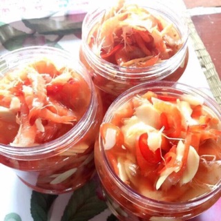 Mắm chua tôm đất nhỏ nhà Làm