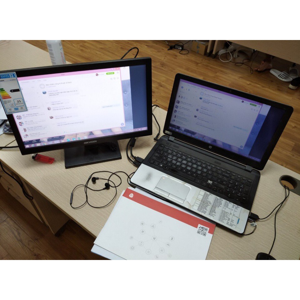 Màn Hình Hikvision 21,5 INCH  DS-D5022QE-B - Màn 22” Led Full HD 1080P, Hỗ Trợ 2 Cổng VGA/HDMI [Bảo Hành 2 Năm] | BigBuy360 - bigbuy360.vn