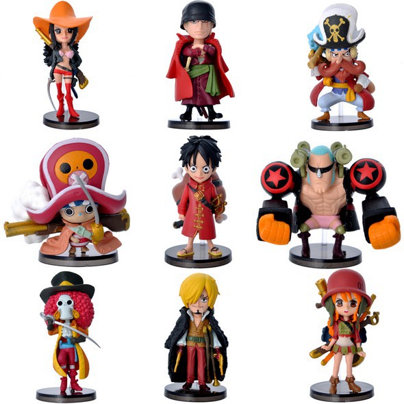 MÔ HÌNH ONEPIECE ĐỒ CHƠI LUFFY ĐẦY ĐỦ CÁC NHÂN VẬT TRONG TEAM LUFFY ONEPIECE ĐẢO HẢI TẶC SIÊU BỀN CỰC ĐẸP CHẤT LIỆU