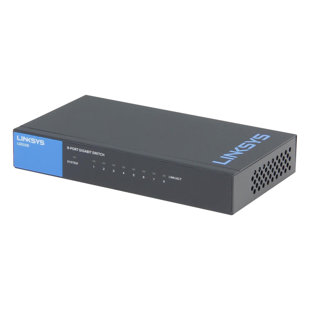 Bộ chia mạng Linksys LGS108 8 cổng Gigabit (Chính Hãng Linksys Việt Nam)