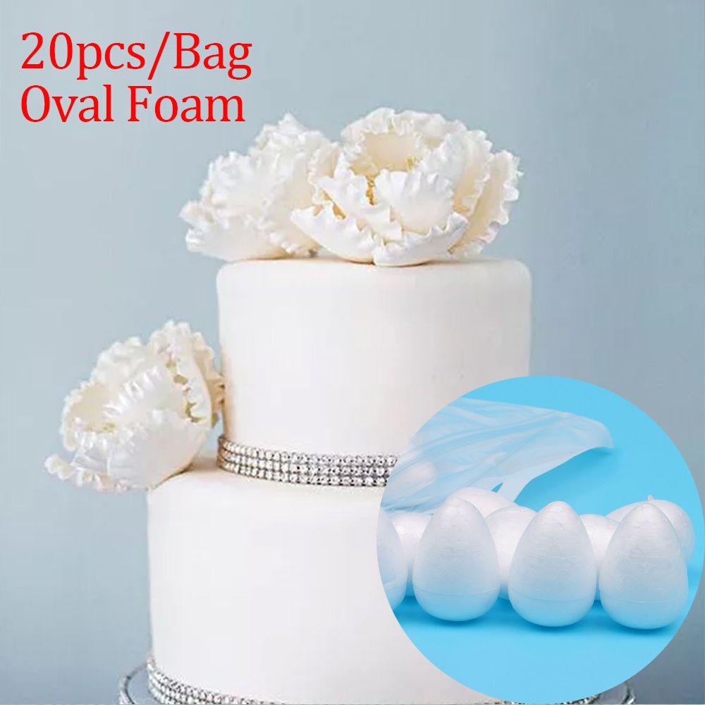 Set 20 Quả Bóng Xốp Hình Oval Dùng Để Trang Trí Tiệc Cưới
