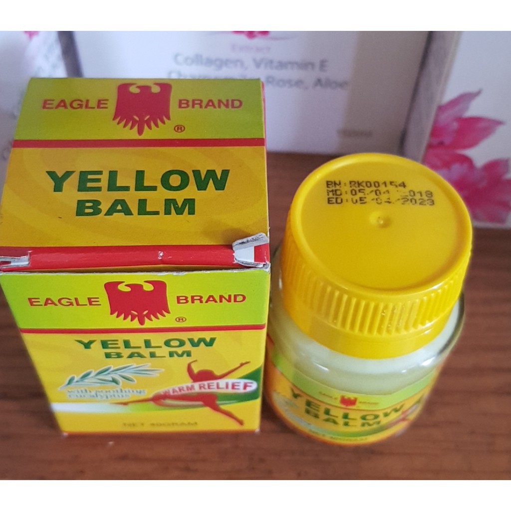 dầu cù là vàng con ó - Cao xoa Eagle Yellow Balm 40g