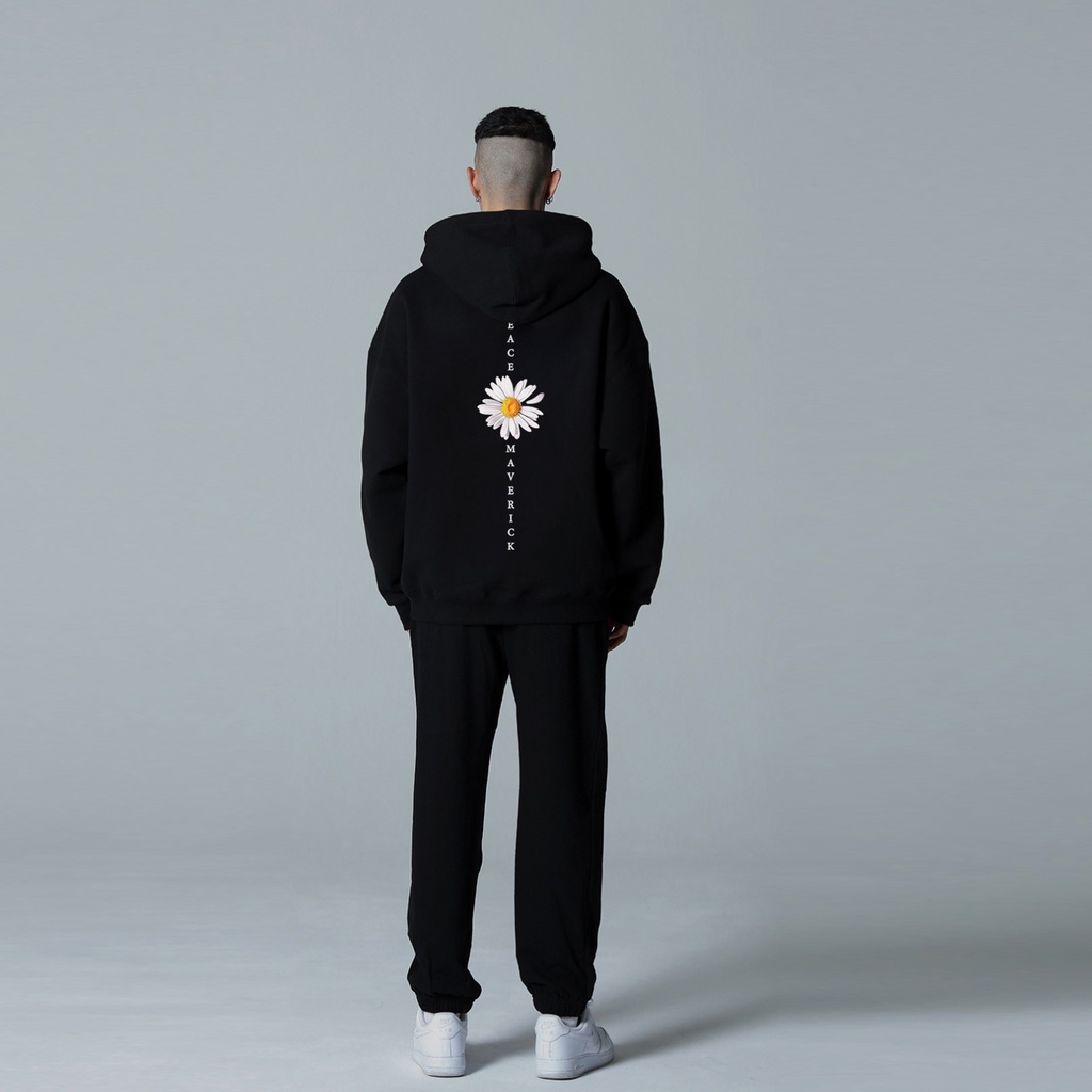 Áo khoác hoodie zip dây khóa kéo hoa cúc style Nhật Bản MVR vải dầy dặn chống nắng MVR25022104