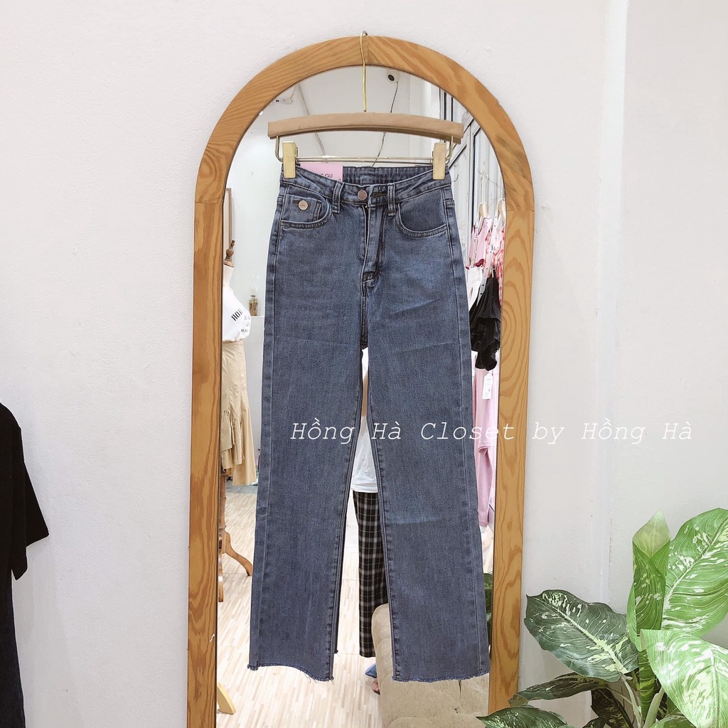 Quần jeans nữ ống đứng mã 3691 hàng quảng châu FANEGU