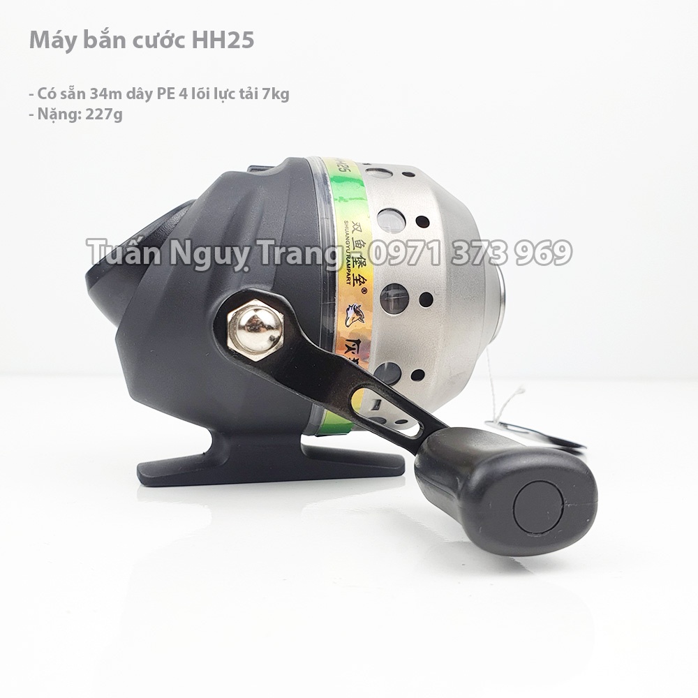🦈 Máy bắn cước HH25 cho Ná bắn cá dây dù PE