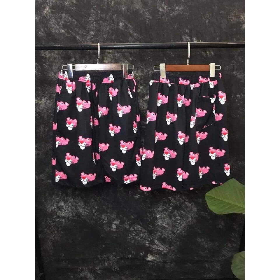 Quần đùi hoạt hình hoạ tiết báo hồng siêu cute - quần đùi cartoon hot hit kèm ảnh thật | BigBuy360 - bigbuy360.vn