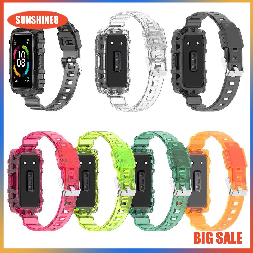 Dây đeo TPU trong suốt chống bụi chống rơi cho Honor Band 6