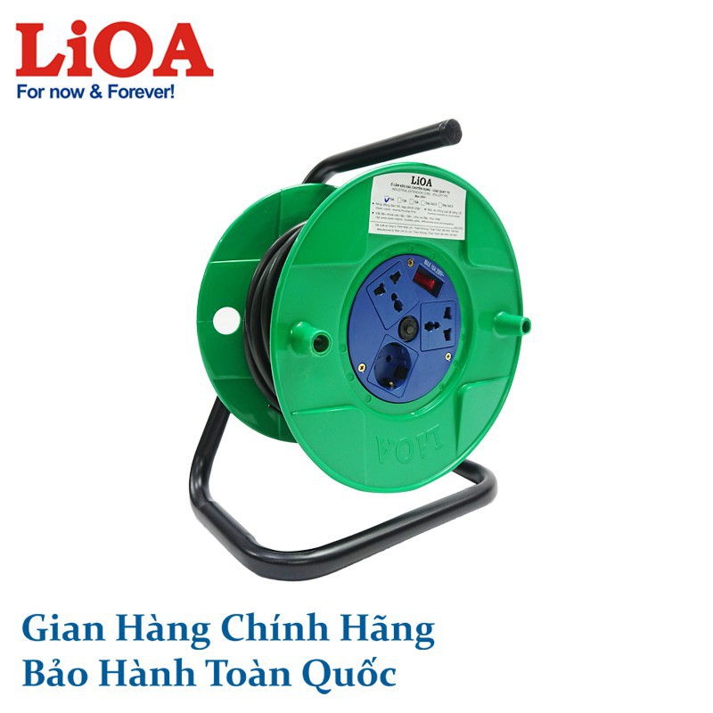 Ổ cắm kéo dài quay tay Rulo phổ thông LiOA (QT30-2-10A QT30-3-10A)