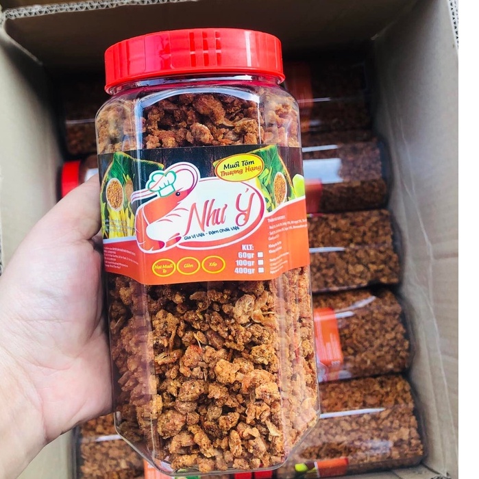 MUỐI TÔM CHẤM TRÁI CÂY HẢI SẢN NHƯ Ý HỘP LỚN 400GR