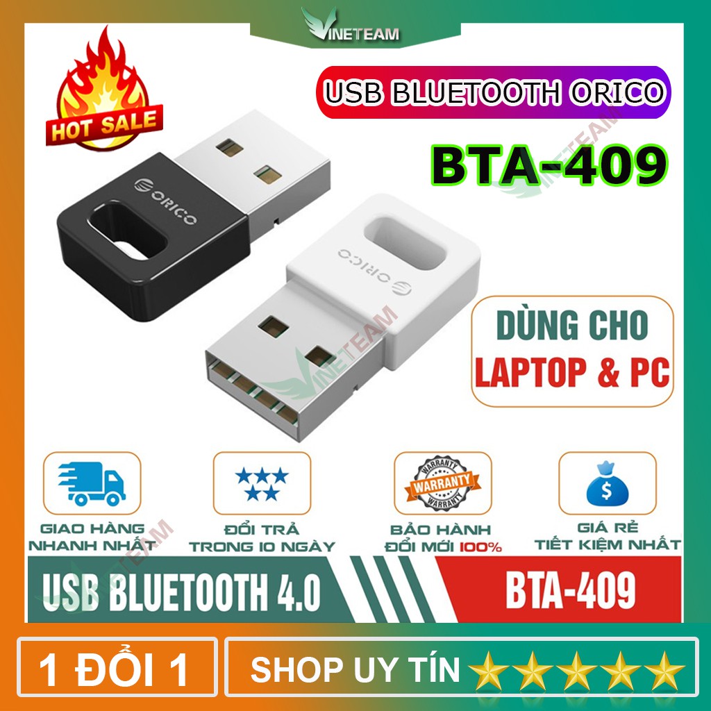 USB Bluetooth ORICO BTA-409 (Đen) chính hãng ORICO -dc4219