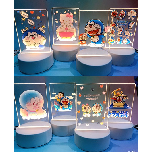  Đèn Led 3D doremon DLI20 Đèn Ngủ 3D Sáng Tạo cute dễ thương