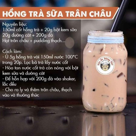 Combo Trà Hồng Sữa chân châu