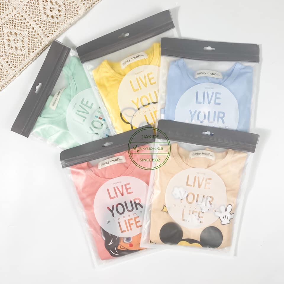 Bộ Tay Ngắn Quần Dài Thun Lạnh Minky Mom Cho Bé