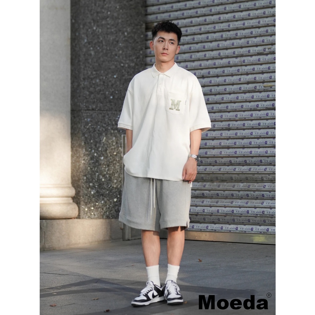Áo Polo Unisex Moeda vải cá sấu thêu đẹp vải xịn