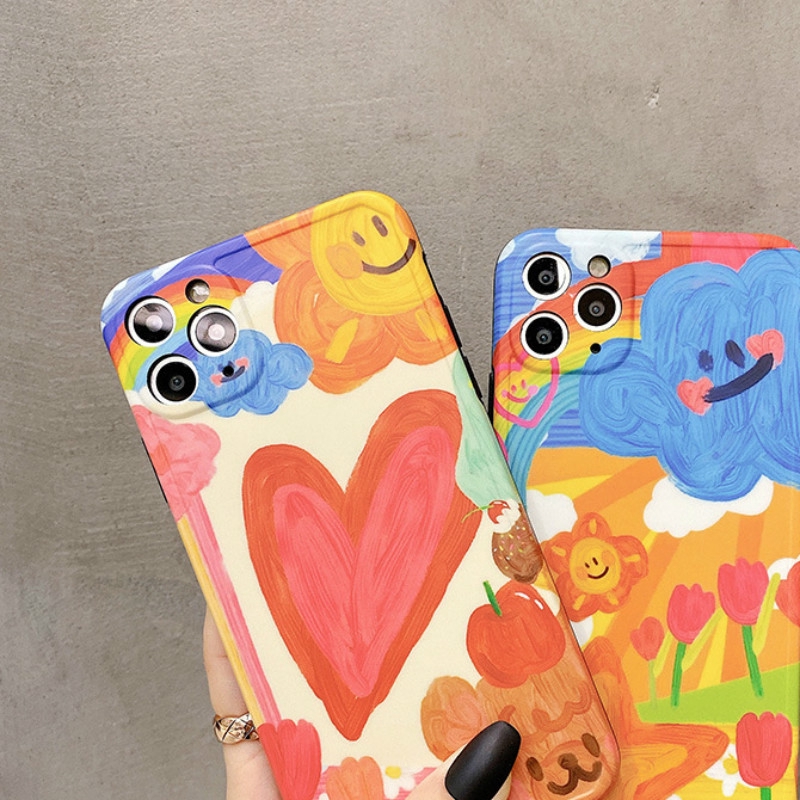 Hoạt Hình Ốp Điện Thoại In Hình Tranh Sơn Dầu Graffiti Cho Apple X Iphone8 Plus / 7p / Se2Se20Iphone12 | BigBuy360 - bigbuy360.vn